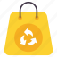 reusable, plastic, recycle, bag, eco 