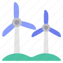 green, generator, renewable, windmill