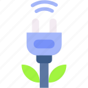 green, power, ecology, and, environment, plug, leave, nature
