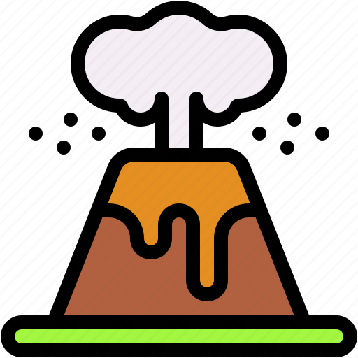 Volcano, eruption, lava, burn, nature icon - Download on Iconfinder
