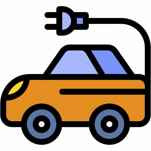 Electric, car, energy, plug, ecology, and, environment icon - Download on Iconfinder