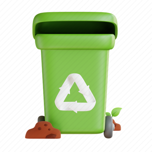 Recycle, bin, ecology, trash, file, environment, garbage 3D illustration - Download on Iconfinder