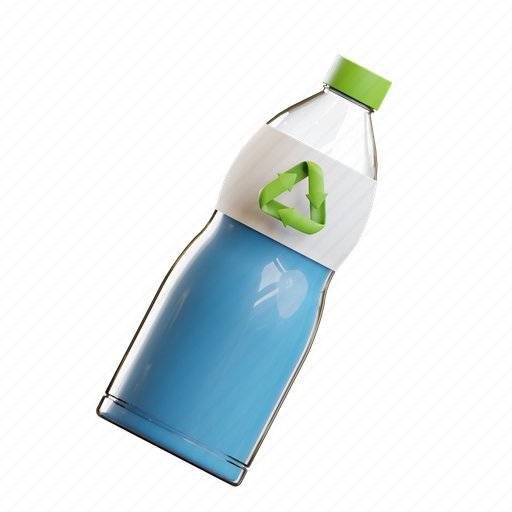 Recycle, bottle, bin, ecology, trash, water, beverage 3D illustration - Download on Iconfinder