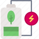 eco, battery, leaves, green, energy, level, leaf, environment