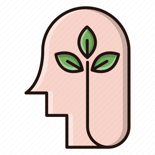 Ecology, environment, green, head, nature, think icon - Download on Iconfinder