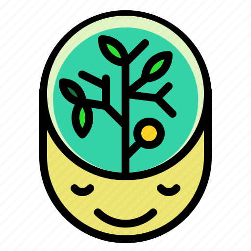 Ecology, environment, green, head, think icon - Download on Iconfinder