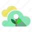 cloud, cloudy, ecology, plant, weather 