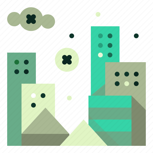 Buildings, cityscape, ecology, pollution icon - Download on Iconfinder