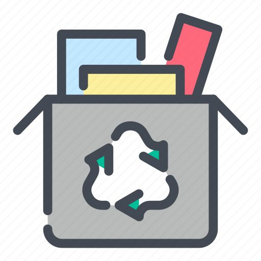 Recycle, recycling, box, material, package, waste icon - Download on Iconfinder