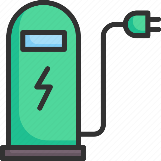 Car, charge, electric, station, technology, transportation, vehicle icon - Download on Iconfinder
