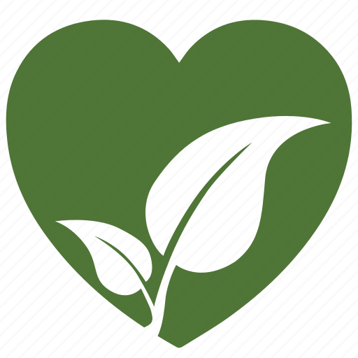 Bio, eco, heart, love, nature, plant icon - Download on Iconfinder