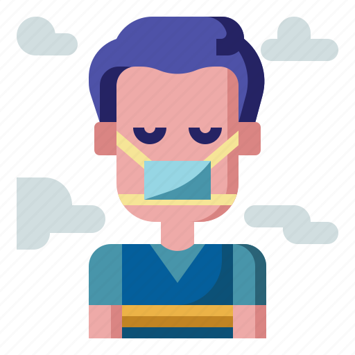 Air, pollution, face, mask, smoke, pm, avatar icon - Download on Iconfinder
