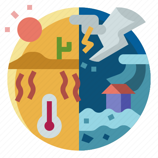 Climate, change, global, warming, disaster, storm, flood icon - Download on Iconfinder