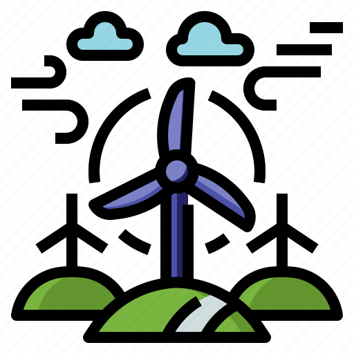 Wind, energy, turbine, green, windmill, eolic, power icon - Download on Iconfinder