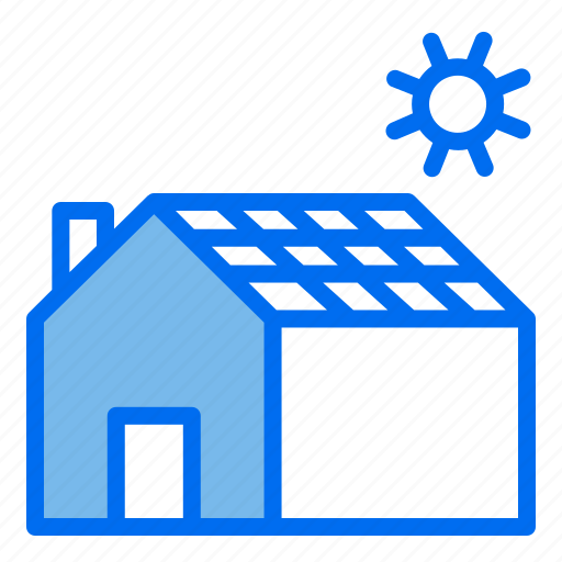 House, solar, panel, ecology, home icon - Download on Iconfinder