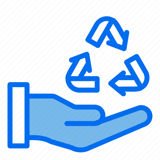Recycling, hand, ecology icon - Download on Iconfinder