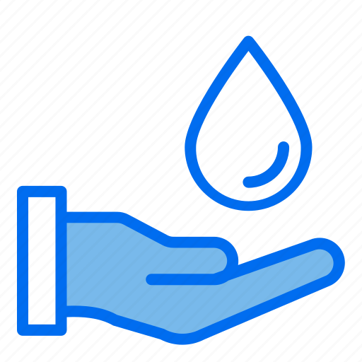 Water, hand, ecology, drop, recycling icon - Download on Iconfinder