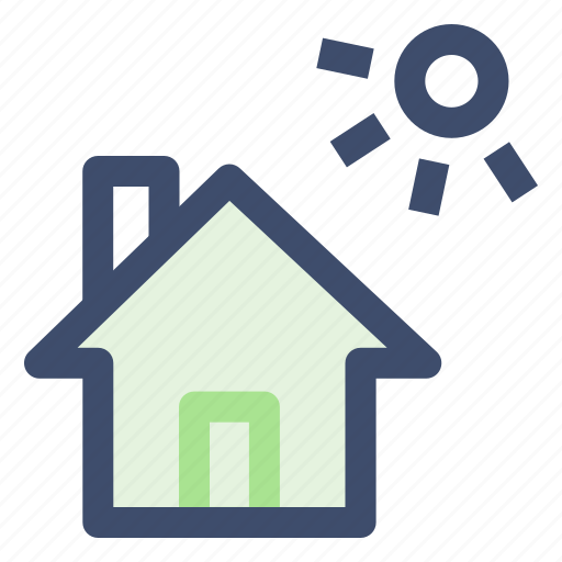 Ecology, house, nature, sun, sunny icon - Download on Iconfinder