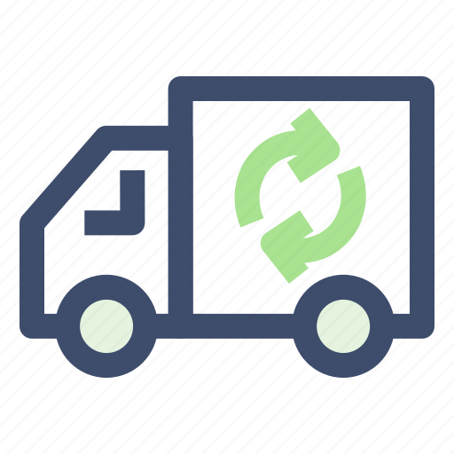 Ecology, recycle truck, truck, van icon - Download on Iconfinder