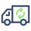 ecology, recycle truck, truck, van 