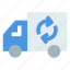 ecology, recycle truck, truck, van 