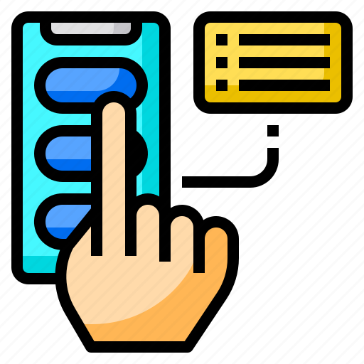 Application, touch, hand, software, app icon - Download on Iconfinder