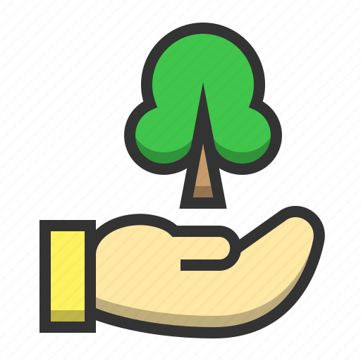 Hand, conserve, eco, ecology, environment, green icon, tree icon - Download on Iconfinder
