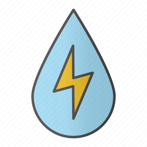 Drop, eco, electricity, energy, lightning, power, water icon - Download on Iconfinder