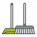 broom, broomstick, clean, cleaner, housework, scoop, sweep 