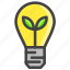 bulb, idea, light, plant 