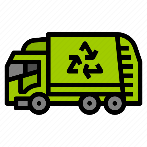 Garbage, recycle, trash, truck icon - Download on Iconfinder