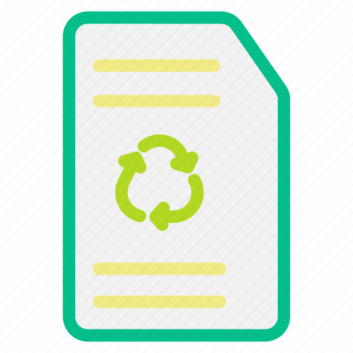 Eco, ecology, nature, paper, recycling icon - Download on Iconfinder