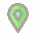 pin, location, map, navigation
