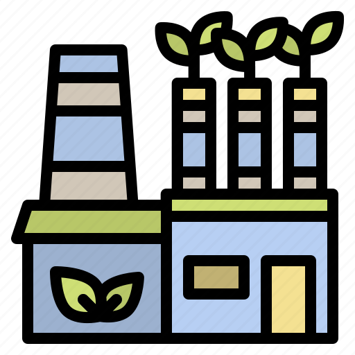 Ecology, greenfactory, factory, green icon - Download on Iconfinder