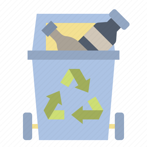 Ecology, plasticbin, bin, plastic, waste, sorting icon - Download on Iconfinder