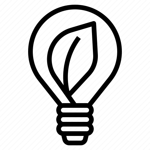 Bulb, eco, electricity, leaf, light icon - Download on Iconfinder