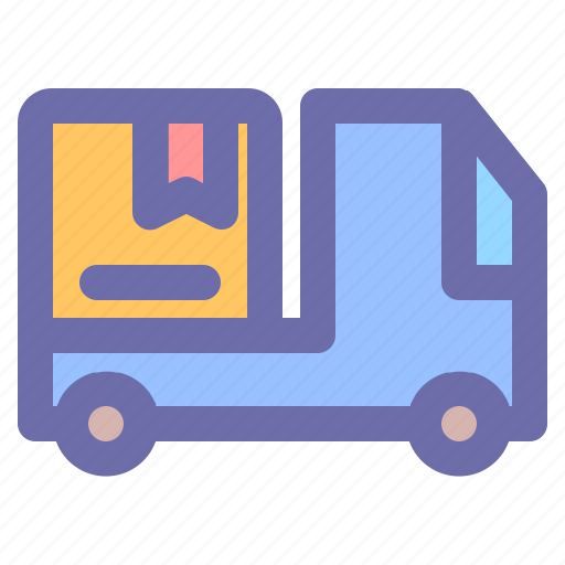 Courier, deliver, package, transportation, truck icon - Download on Iconfinder