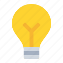 lamp, idea, light, coin, bulb