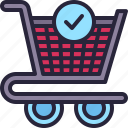 shopping, cart, checklist, ecommerce, purchase, checkout