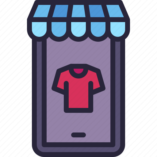 Smartphone, tshirt, buy, ecommerce, fashion icon - Download on Iconfinder