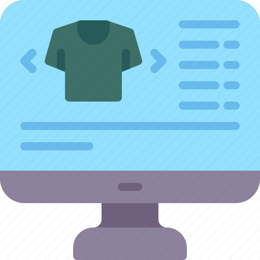 Online, shopping, ecommerce, fashion, monitor, shirt icon - Download on Iconfinder