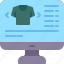 online, shopping, ecommerce, fashion, monitor, shirt 