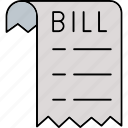 bill, invoice, receipt, payment
