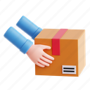 delivery, box, 3d icon, 3d illustration, 3d render, shipping, package, parcel, order, shipment 