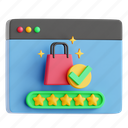 rating, 3d icon, 3d illustration, 3d render, stars, review, feedback, evaluation 