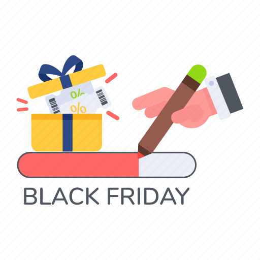 Black friday, friday sale, gift offer, gift vouchers, gift coupons icon - Download on Iconfinder