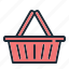 basket, cart, bag, shopping, ecommerce, market place, buy 