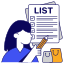 checklist, list, task, todo, agenda 