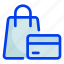 shopping, bag, credit, card, ecommerce 