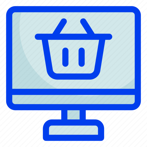 Shopping, basket, ecommerce, monitor, buy icon - Download on Iconfinder